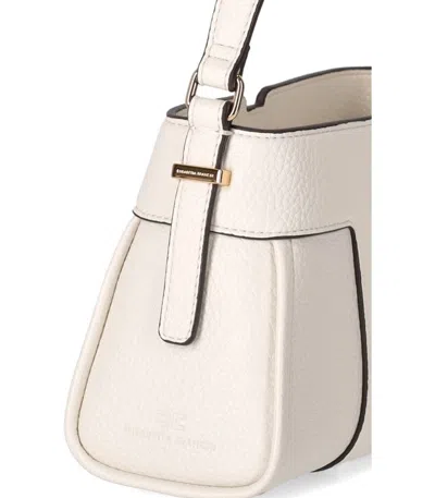 Elisabetta Franchi Ivory Small Handbag