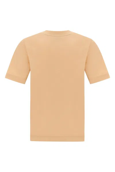 Burberry Vibrant Floral Print Cotton T-shirt In Neutral