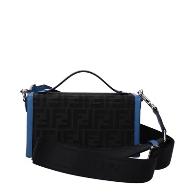 Fendi Handbags Baguette Men Fabric Gray/fiordaliso