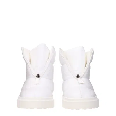 Gia Borghini Ankle Boots Couture Woman Fabric White