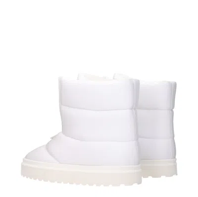 Gia Borghini Ankle Boots Couture Woman Fabric White