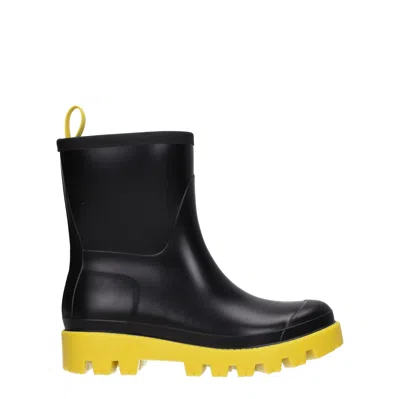 Gia Borghini Boots Couture Women Rubber Black/yellow