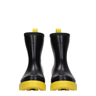 Gia Borghini Boots Couture Women Rubber Black/yellow