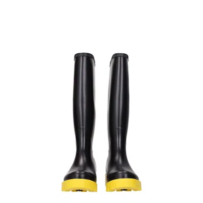 Gia Borghini Boots Couture Women Rubber Black/yellow