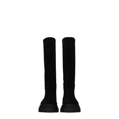 Gia Borghini Boots Pernille Teisbaek Woman Suede Black