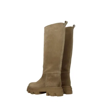 Gia Borghini Boots Pernille Teisbaek Woman Suede Beige/sand