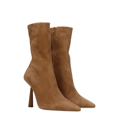 Gia Borghini Boots Rhw Womens Suede Brown/tan