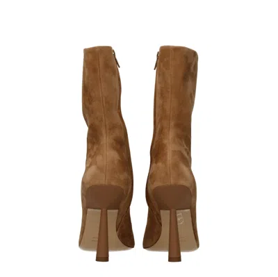 Gia Borghini Boots Rhw Womens Suede Brown/tan