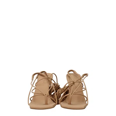 Gia Borghini Sandals Rhw Womens Leather Beige/biscuit