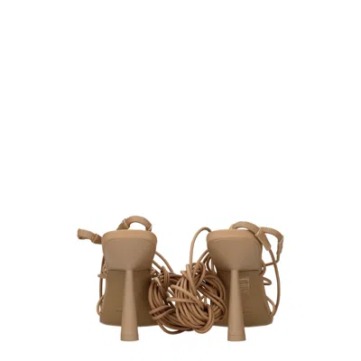 Gia Borghini Sandals Rhw Womens Leather Beige/biscuit
