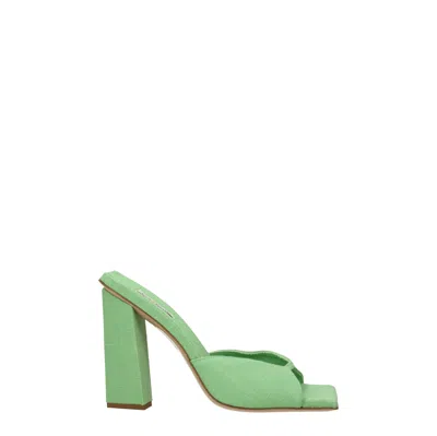 Gia Borghini Sandals Rosie Woman Fabric Green/jade