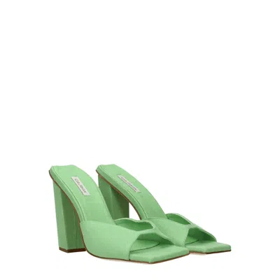 Gia Borghini Sandals Rosie Woman Fabric Green/jade