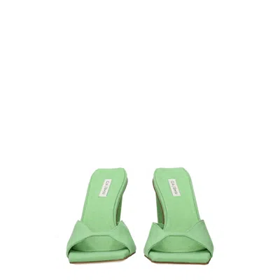 Gia Borghini Sandals Rosie Woman Fabric Green/jade