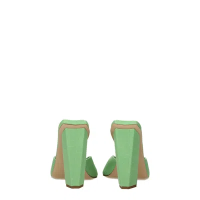 Gia Borghini Sandals Rosie Woman Fabric Green/jade