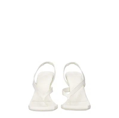 Gia Borghini Sandals Women Leather Beige/ivory