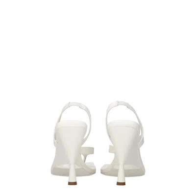 Gia Borghini Sandals Women Leather Beige/ivory