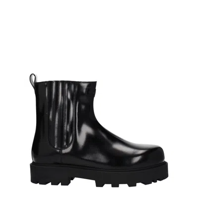 Givenchy Streamlined Leather Ankle Boots