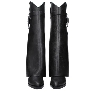 Givenchy Woman Boot Charcoal Size 8 Bull Skin