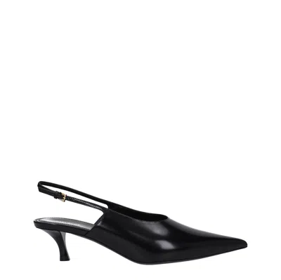 Givenchy Show Kitten-heel Slingback Leather Pumps