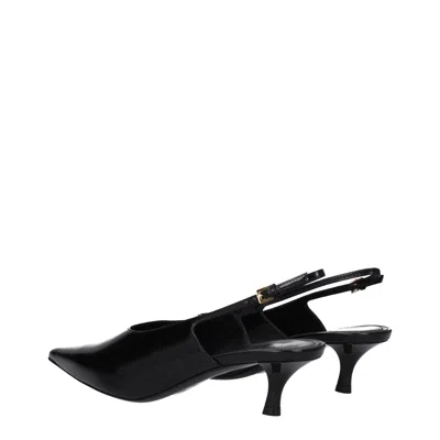 Givenchy Show Kitten-heel Slingback Leather Pumps