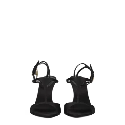 Givenchy Woman Sandals Black Size 8 Textile Fibers
