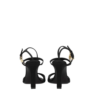 Givenchy Woman Sandals Black Size 8 Textile Fibers