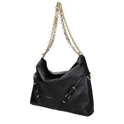 Givenchy Medium Voyou Chain Bag In Leather In Black