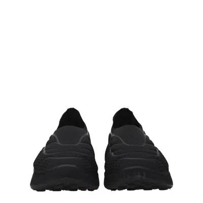 Givenchy Giv Tk-360 Plus Black Stretch-knit Sneakers In Black