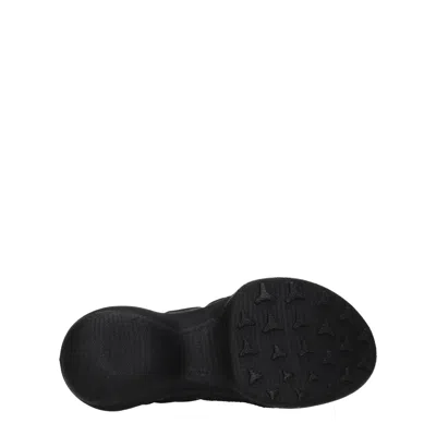 Givenchy Giv Tk-360 Plus Black Stretch-knit Sneakers In Black