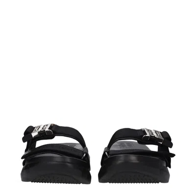 Givenchy Slippers And Hooves Marshmallow Man Fabric Black
