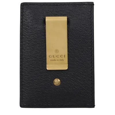 Gucci Document Holder Men Leather Black