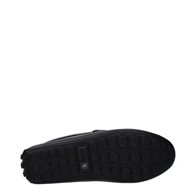 Gucci Horsebit Leather Driving Shoes In Black
