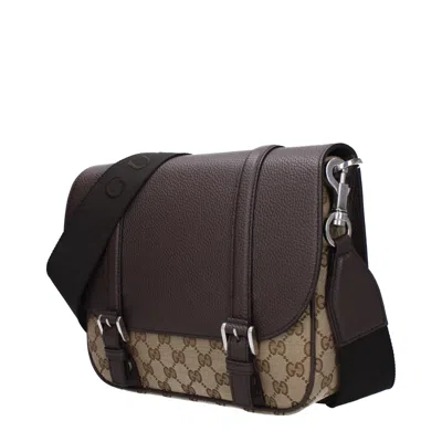 Gucci Gg Crossbody Bag In Brown
