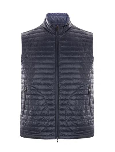 Herno Light Blue Nylon Reversible Jacket