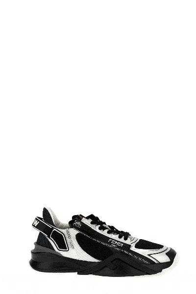 Fendi Flow Mesh Low-top Sneakers In Multicolor