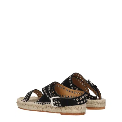 Isabel Marant Sandals Illya Womens Suede Black