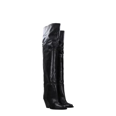 Isabel Marant Women's Leather Boots Black In Black