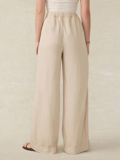 Faherty Topanga Drape Pants In Wheaten