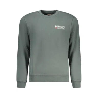 Napapijri Green Cotton Sweater In Gray