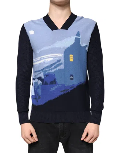 Ballantyne Multicolor Long Sleeves V-neck Pullover Sweater In Multi