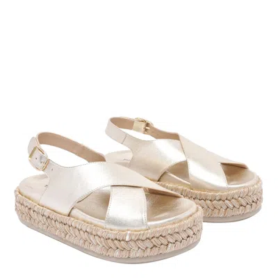 Paloma Barceló Platform Sandals In Beige