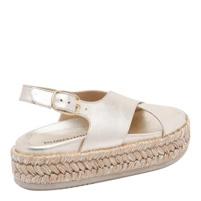 Paloma Barceló Platform Sandals In Beige