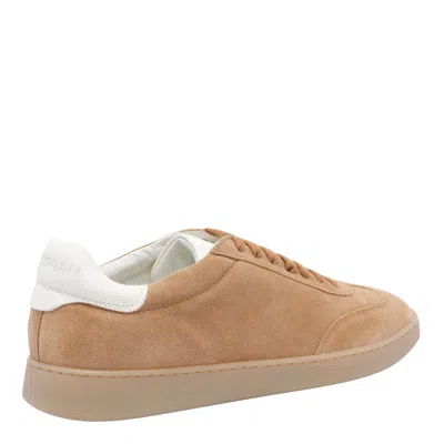Stuart Weitzman Suede Low-top Sneakers In Brown