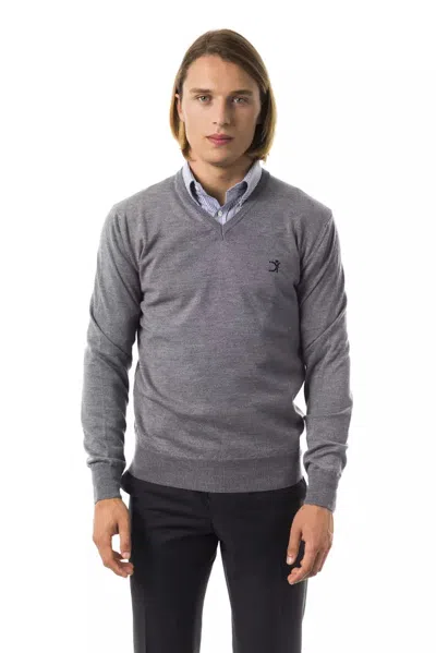 Uominitaliani Merino Wool Men Men's Sweater In Grey