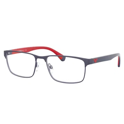 Emporio Armani Ea 1105 3092 54mm Unisex Rectangle Eyeglasses 54mm In Multi