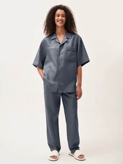 Pangaia Women's Dna Linen Trousers — Atmosphere Grey In Atmosphere Grey