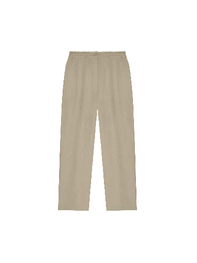 Pangaia Women's Dna Linen Trousers — Cliff Beige In Cliff Beige