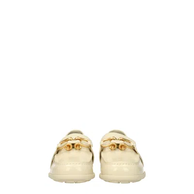 Bottega Veneta Mocassini Monsieur Women Leather Beige/butter