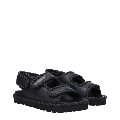 Bottega Veneta Jack Leather Braid Dual-band Sandals