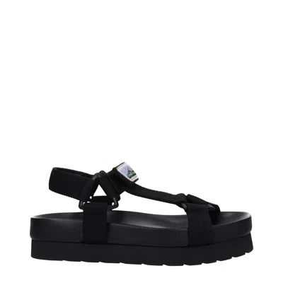 Bottega Veneta Trip Nylon Tech Slingback Sandals